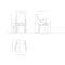 Manhattan Comfort Shubert Faux Leather and Velvet Dining Armchair in Light Grey DC055AR-LG - alternate 3